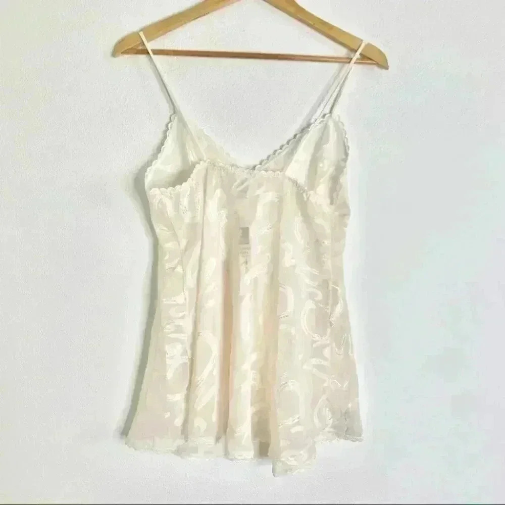 NWT vintage juliara dead stock white heart nightie or nightgown large - Picture 4 of 9